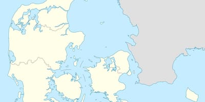 지도 덴마크의 벡터