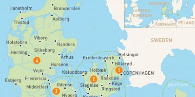 덴마크 지역 지도